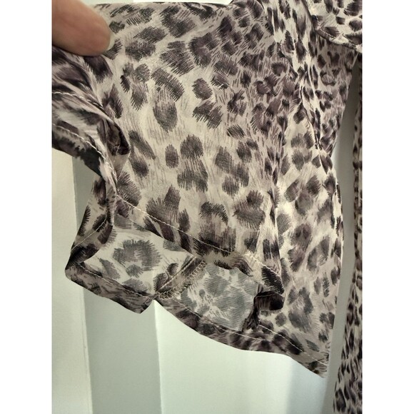 Entro Cold Shoulder Leopard Print Dress Size Small Flowy Fairy - Picture 4 of 5